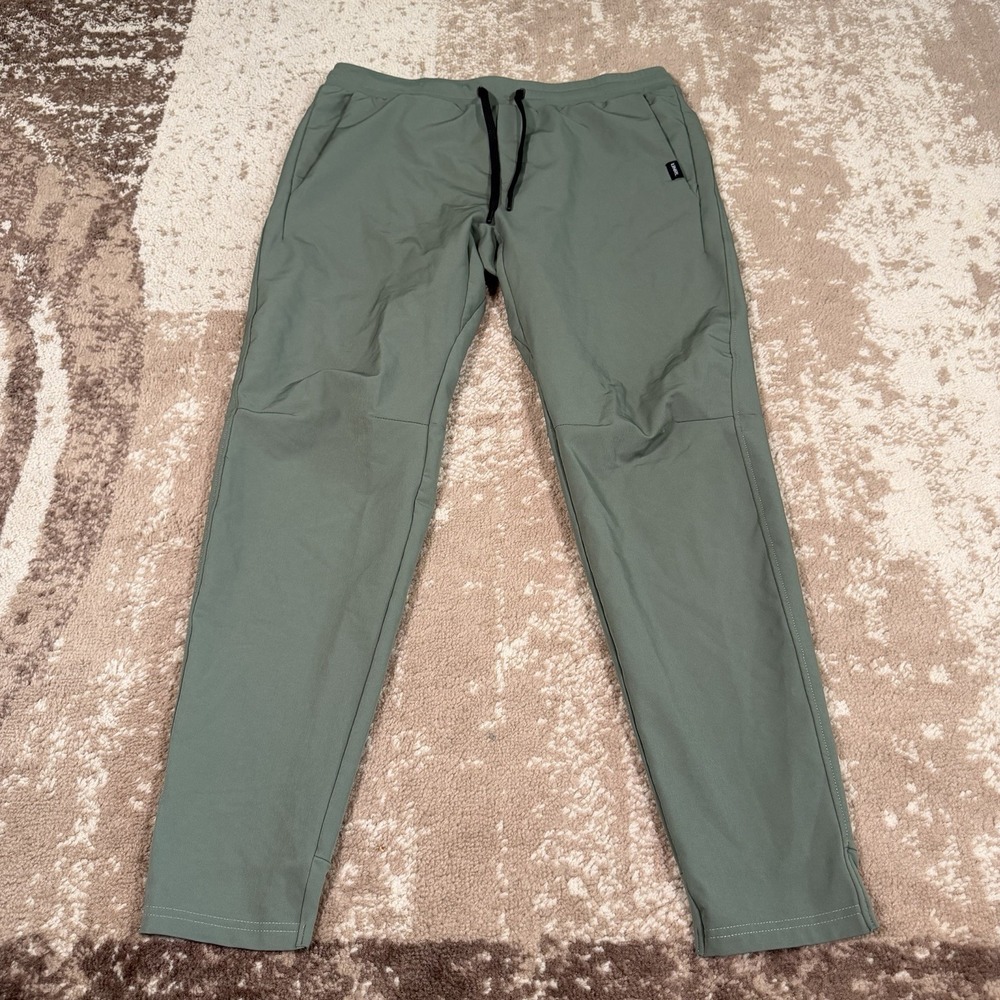 UNRL Apex Joggers Performance Pants Mens Large Green Athletic Stretch Tapered